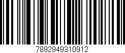Código de barras (EAN, GTIN, SKU, ISBN): '7892949310912'
