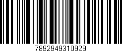 Código de barras (EAN, GTIN, SKU, ISBN): '7892949310929'