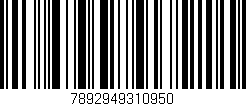 Código de barras (EAN, GTIN, SKU, ISBN): '7892949310950'