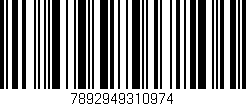Código de barras (EAN, GTIN, SKU, ISBN): '7892949310974'