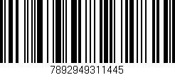 Código de barras (EAN, GTIN, SKU, ISBN): '7892949311445'