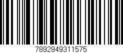 Código de barras (EAN, GTIN, SKU, ISBN): '7892949311575'