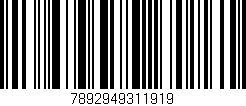 Código de barras (EAN, GTIN, SKU, ISBN): '7892949311919'