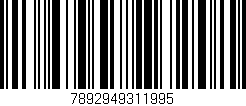 Código de barras (EAN, GTIN, SKU, ISBN): '7892949311995'