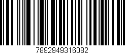 Código de barras (EAN, GTIN, SKU, ISBN): '7892949316082'