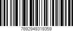 Código de barras (EAN, GTIN, SKU, ISBN): '7892949319359'