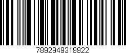 Código de barras (EAN, GTIN, SKU, ISBN): '7892949319922'