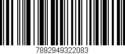 Código de barras (EAN, GTIN, SKU, ISBN): '7892949322083'