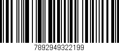 Código de barras (EAN, GTIN, SKU, ISBN): '7892949322199'
