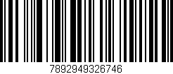 Código de barras (EAN, GTIN, SKU, ISBN): '7892949326746'