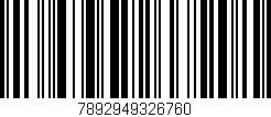 Código de barras (EAN, GTIN, SKU, ISBN): '7892949326760'