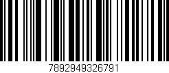 Código de barras (EAN, GTIN, SKU, ISBN): '7892949326791'