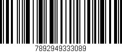 Código de barras (EAN, GTIN, SKU, ISBN): '7892949333089'