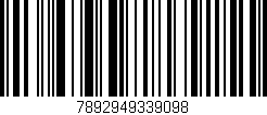 Código de barras (EAN, GTIN, SKU, ISBN): '7892949339098'