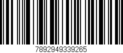 Código de barras (EAN, GTIN, SKU, ISBN): '7892949339265'