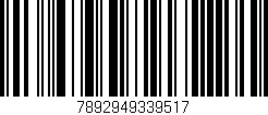 Código de barras (EAN, GTIN, SKU, ISBN): '7892949339517'