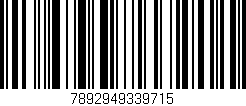 Código de barras (EAN, GTIN, SKU, ISBN): '7892949339715'