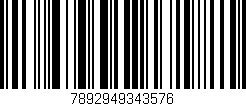 Código de barras (EAN, GTIN, SKU, ISBN): '7892949343576'