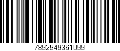 Código de barras (EAN, GTIN, SKU, ISBN): '7892949361099'
