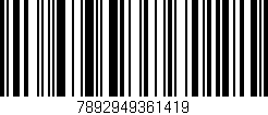 Código de barras (EAN, GTIN, SKU, ISBN): '7892949361419'