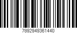 Código de barras (EAN, GTIN, SKU, ISBN): '7892949361440'