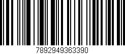 Código de barras (EAN, GTIN, SKU, ISBN): '7892949363390'