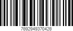 Código de barras (EAN, GTIN, SKU, ISBN): '7892949370428'