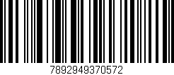 Código de barras (EAN, GTIN, SKU, ISBN): '7892949370572'