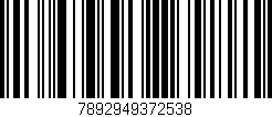 Código de barras (EAN, GTIN, SKU, ISBN): '7892949372538'