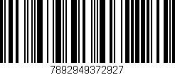 Código de barras (EAN, GTIN, SKU, ISBN): '7892949372927'