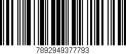 Código de barras (EAN, GTIN, SKU, ISBN): '7892949377793'