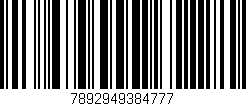 Código de barras (EAN, GTIN, SKU, ISBN): '7892949384777'
