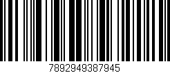 Código de barras (EAN, GTIN, SKU, ISBN): '7892949387945'
