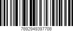 Código de barras (EAN, GTIN, SKU, ISBN): '7892949397708'