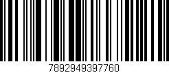Código de barras (EAN, GTIN, SKU, ISBN): '7892949397760'