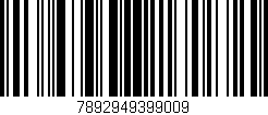 Código de barras (EAN, GTIN, SKU, ISBN): '7892949399009'
