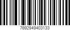Código de barras (EAN, GTIN, SKU, ISBN): '7892949403133'