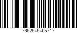Código de barras (EAN, GTIN, SKU, ISBN): '7892949405717'