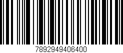 Código de barras (EAN, GTIN, SKU, ISBN): '7892949406400'