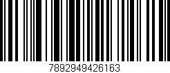 Código de barras (EAN, GTIN, SKU, ISBN): '7892949426163'