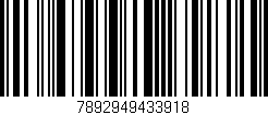 Código de barras (EAN, GTIN, SKU, ISBN): '7892949433918'