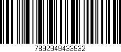 Código de barras (EAN, GTIN, SKU, ISBN): '7892949433932'