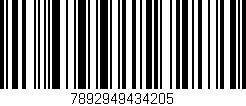 Código de barras (EAN, GTIN, SKU, ISBN): '7892949434205'