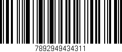 Código de barras (EAN, GTIN, SKU, ISBN): '7892949434311'