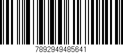 Código de barras (EAN, GTIN, SKU, ISBN): '7892949485641'