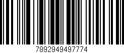 Código de barras (EAN, GTIN, SKU, ISBN): '7892949497774'