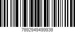 Código de barras (EAN, GTIN, SKU, ISBN): '7892949499938'