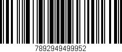 Código de barras (EAN, GTIN, SKU, ISBN): '7892949499952'