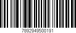 Código de barras (EAN, GTIN, SKU, ISBN): '7892949500191'