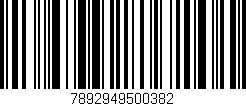 Código de barras (EAN, GTIN, SKU, ISBN): '7892949500382'